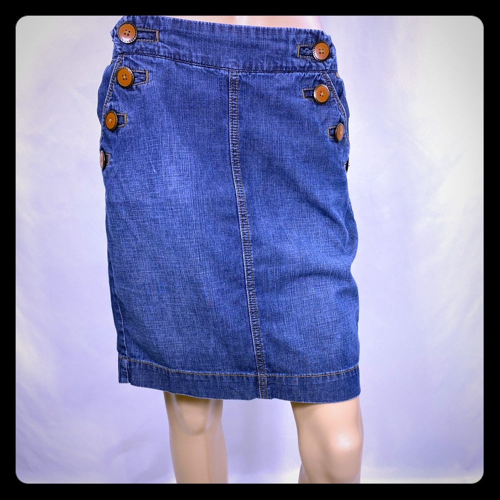 Jean Mini Skirt with pockets